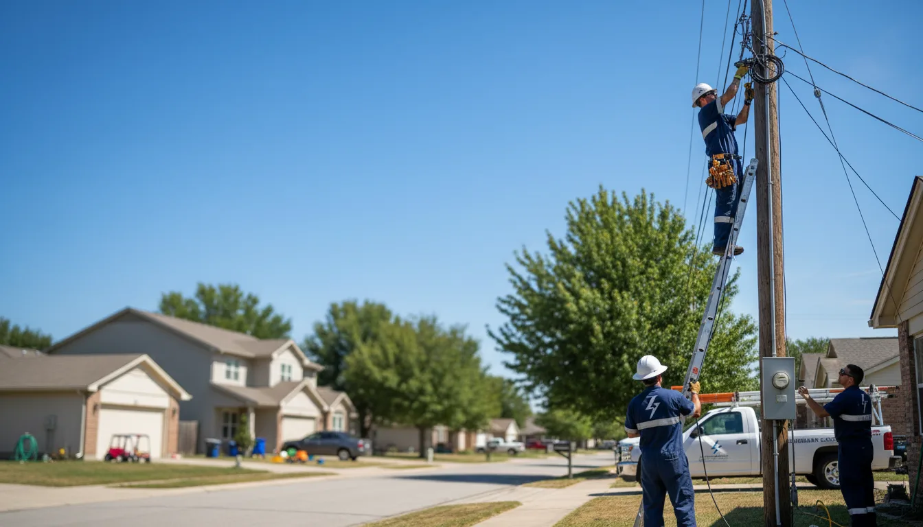 Residential electrician providing installation services in Dulac, LA